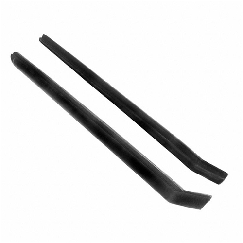 Rear Roll-Up Window Seals for Coupes. Each. piece 15-7/8 In. long. Pair. R&L. REAR ROLL UP SEAL MUSTANG COUPE 65-6 COUGAR 67-8